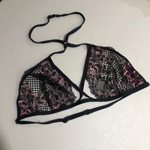 La Senza black lace choker bralette
